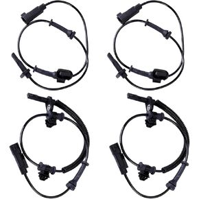 Set of 4 Front Rear Left Driver and Right Passenger Side ABS Wheel Speed Sensor, 5S12069 5S12076 92199861 92199862 ABS Wheel Speed Sensor Compatible with C*hevrolet for Camaro 2010-2015