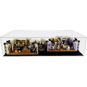 Assembly-Free Acrylic Display Case for The Office #21336, Permanently Assembled Dustproof Display Case, 95% UV Protection, 3/5mm Thickness, for Lego The Office 21336