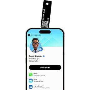 Popl x Keyport Digital ME Key 2.0 - Digital Business Card | Electronic Business Card for Key Organizer Keychain | Smallest NFC Business Card with QR Code for Smart Networking | Tap to Share (Black)