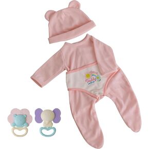 Reborn Baby Dolls Clothes Girl Cute Baby Clothes for Dolls Fashion Doll Clothes 17-22 Inches Outfit Accessories Set fit Newborn Baby Dolls Girl