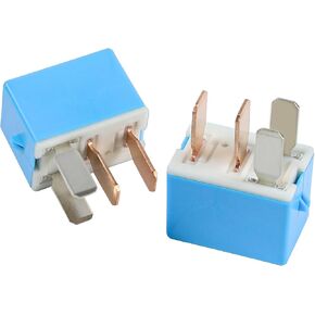 2PCS 90987-02027 12V Car Relay, 4 Pin AC Relay Replaces 90080-87026 90987-02028, Multi Purpose Automotive Relay A/C Relay Compatible with 4Runner Camry Corolla and More