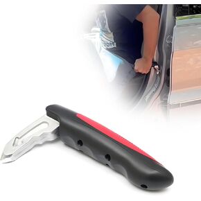 Car Door Handle Assist, Multi-Function Auto Handle Assist for The Elderly and Disabled, Vehicle Door Latch Support Handle for Getting in/Out of Car, Car Accessories (Red)
