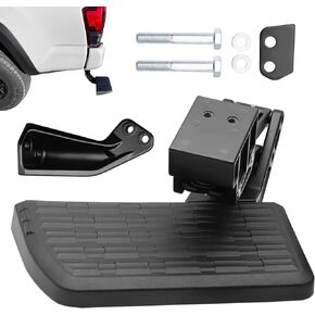 Retractable Bed Step Bumper Step for Toyota Tundra Bed Step 2022 2023 2024 Tundra Truck Bed Step,Folding Rear Bumper Tailgate Step Replace# PTS30-34000