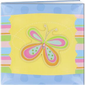 Pioneer Photo Albums MB-10Z Striped Butterfly Scrapbook