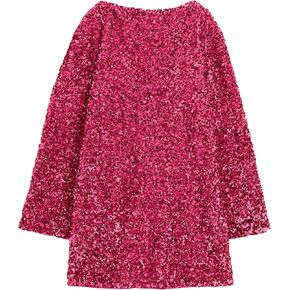 Lentta Women's Sequined Dress Petersham Ribbon Long Sleeve Party Night Out Club Festival Dresses in Kuwait