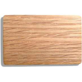 Wooden NFC Cards - Choose from real wood NFC ntag213 Cards - Includes Oak, Basswood and more - For Laser Engravers - (Oak, 5 Cards)