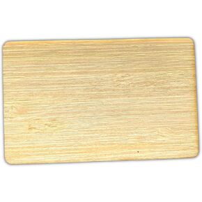 Wooden NFC Cards - Choose from real wood NFC ntag213 Cards - Includes Oak, Basswood and more - For Laser Engravers - (Oak, 5 Cards)