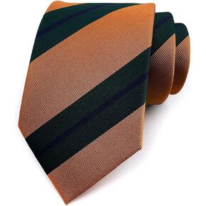 Elfeves Men's Modern Striped Patterned Formal Ties Woven Designer Daily Wedding Neckties