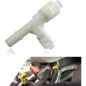 1 PC Car Thermostat Cover, Heater Inlet Hose Modified Connector Coolant Connector, Replacement OEM Number 15055343 15055342 Accessories, Compatible with Chrysler, Hummer, Cadillac (White)