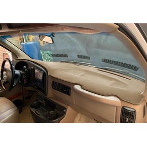 Dash Cover Mat Custom Fit for Chevy Chevrolet Express/GMC Savana Van 1500 2500 3500 1996-2002 Dashboard Pad Cap Carpet Protector K200 (Black)