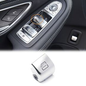 Window Switch Button Covers Fit for Mercedes-Benz W205 C180 C200 C250 C300 C400 C43 AMG C63 AMG,GLC-Class W253 GLC200 GLC250 GLC300 GLC350e GLC43 AMG GLC63 AMG(1pcs,Front Right)