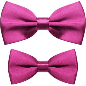 2 Pcs Bow Ties for Father and Son Pre-Tied Adjustable Bow Tie for Men Boys Formal Graduation Wedding Party Gift