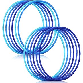 Sratte 12 Pcs Toy Hoops for Kids Adjustable, 24 Inch, Simple Colors in Kuwait