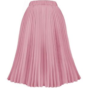 CARCOS Plus Size Midi/Mini Skirks for Women Solid/Star/Striped A Line Flowy High Waist Skirt XL-5XL