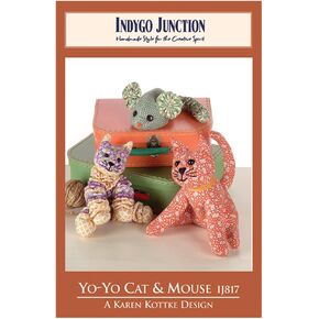 Indygo Junction Yo Stuffed Cat & Mouse Sewing Pattern