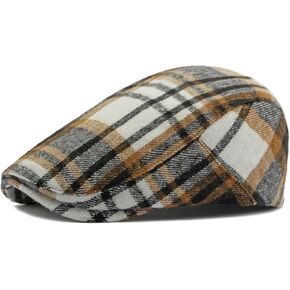 Idopy Men's Classic Adjustable Ivy Irish Newsboy Golf Cap Hat