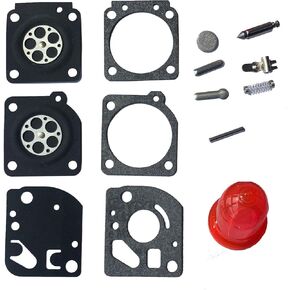 HRuiRed RB-73 Carburetor Repair Rebuild Kit for ZAMA C1U-W4(A to E) C1U-W7C C1U-W7D