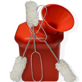 Angled Tire Lube Bucket for Coats Center Post Changers with 3 Lube Swabs 11.5" Length