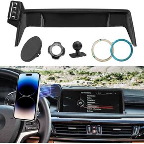 Magnetic Phone Holder Mount Compatible with Chevy Suburban Tahoe/GMC Yukon 2021-2024,Cell Phone Automobile Cradles for 10.2 inch Touch Screen,360° Rotation Yukon Phone Holder Anti-Shake,Black