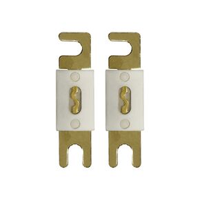 Ceramic ANL Fuse 400A 400 Amp for Car Vehicle Marine Audio Video System Gold 2 Pack (400 Amp), White, Gold