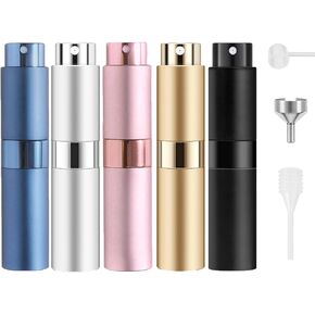 8ml Perfume Atomizer, 5 pcs Perfume Travel Refillable Bottle, Empty Cologne Travel Bottle, Atomizer Sprayer For Perfume