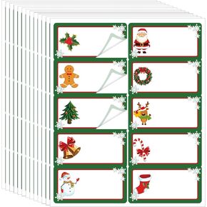250 Pcs Christmas Address Labels 2 x 4 Inch Foil Snowflake Printable Gift Tags Compatible with Laser and Inkjet Printer Mailing Label 10 Per Sheet for Package Office (Assorted,Colored)