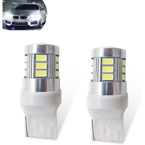 UGSHY 2 قطعة سيارة T20 7440 إشارة الانعطاف، شرائح LED عالية السطوع وتبديد الحرارة الفائق عكس ضوء الفرامل، 1: 1 قطع غيار لمبة الإضاءة الأصلية للقابس والتشغيل، عالمية للسيارة (أبيض) in Kuwait