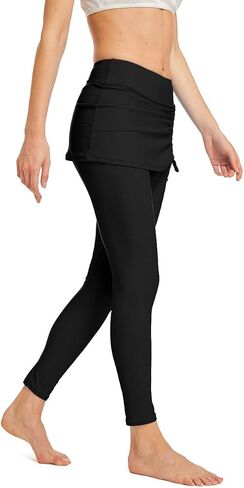 Seagoo Swim Skirt with Leggings Women UV Protection Skirted Swimming Leggings Pants in Kuwait