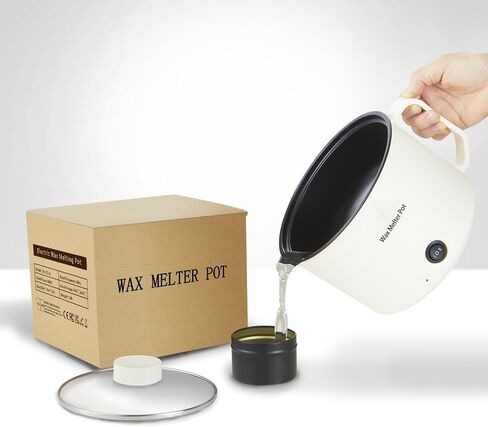 VUSIBA Candle Making Pouring Pot, 24oz Electric Wax Melter for Candle Making and Non-Stick Candle Double Boiler Pot with Thermometer in Saudi Arabia