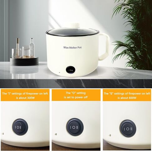 VUSIBA Candle Making Pouring Pot, 24oz Electric Wax Melter for Candle Making and Non-Stick Candle Double Boiler Pot with Thermometer in Saudi Arabia