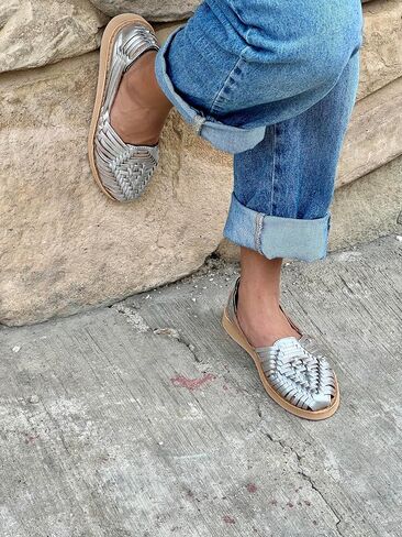 Macarena Collection Sandals women Huarache Sandal Colorful Leather Mexican Style 4150 in Kuwait
