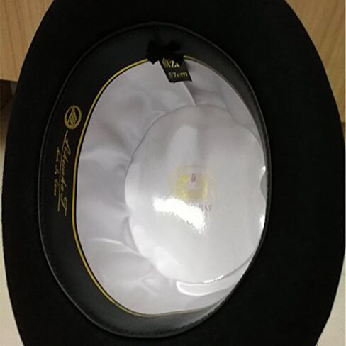 Elong Men's 100% Wool Felt Magic Top Satin Lined 5in Tall Fedora,Recommended Gifts Hat, Black, Medium in Saudi Arabia