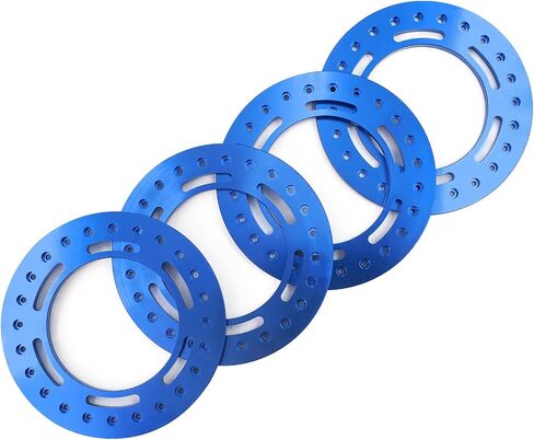 4PCS Aluminum Alloy 2.9" Beadlock Wheel Rim Replacement Rings for SCX6(AXI05000) RC Crawler Car Upgrade Metal Wheel Ring Parts (Blue) in Saudi Arabia