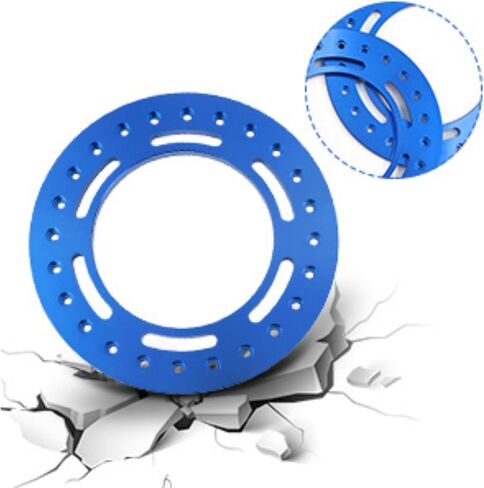 4PCS Aluminum Alloy 2.9" Beadlock Wheel Rim Replacement Rings for SCX6(AXI05000) RC Crawler Car Upgrade Metal Wheel Ring Parts (Blue) in Saudi Arabia