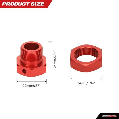 RCAWD Wheel Hex Hub Nut for Arrma 1/5 Outcast 8S EXB Upgrade Parts in Saudi Arabia