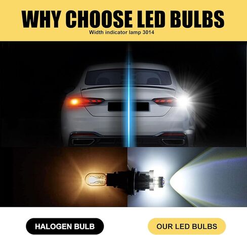 2 قطعة BA9S-3014SMD مصابيح LED، 6000K مصابيح فائقة السطوع، 0.39 بوصة × 1.33 بوصة × 0.35 بوصة مع ملحقات السيارة بعدسة، عالمية للسيارات أثناء النهار وأضواء القراءة وأضواء الانعطاف الجانبية (أبيض) in Kuwait