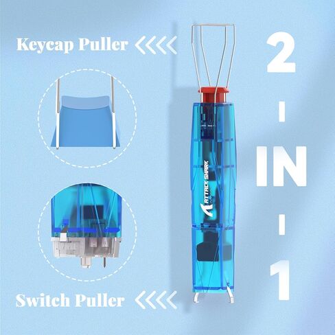 ATTACK SHARK KS01 2-in-1 Switch Puller Keycap Puller للوحة المفاتيح الميكانيكية، 304 الفولاذ المقاوم للصدأ مجتذب، مفتاح أداة DIY، بسهولة إزالة لوحة مفاتيح الألعاب البديلة (أخضر شفاف) in Kuwait