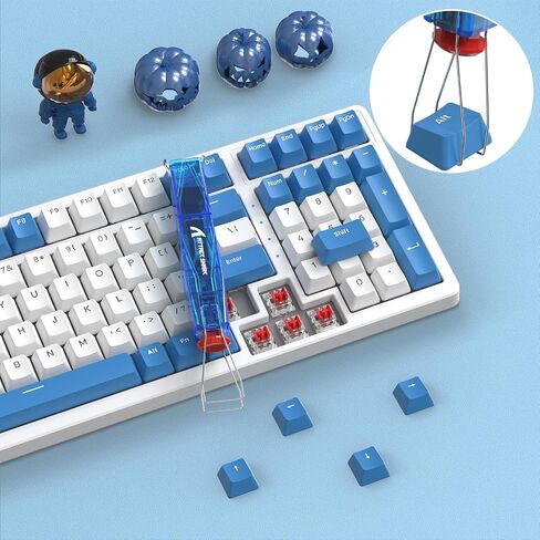 ATTACK SHARK KS01 2-in-1 Switch Puller Keycap Puller للوحة المفاتيح الميكانيكية، 304 الفولاذ المقاوم للصدأ مجتذب، مفتاح أداة DIY، بسهولة إزالة لوحة مفاتيح الألعاب البديلة (أخضر شفاف) in Kuwait