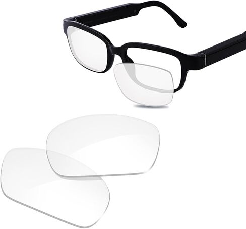 100% Precise-Fit Replacement Sunglass Lenses for Amazon Echo Frames (2nd Gen) 54mm - Photochromic Clear Non-polarized in Kuwait