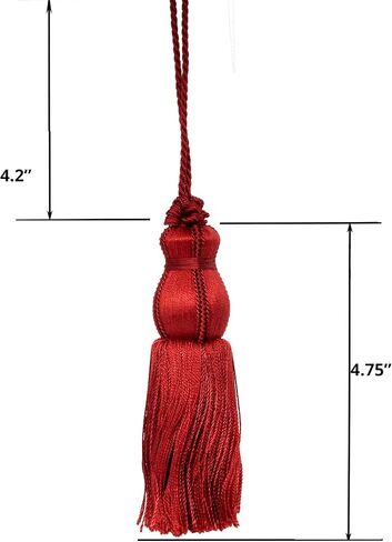 4 3/4-inch Long Key Tassel with a 4-inch Loop Cord | BT-5003-25 Hunter Green in Saudi Arabia