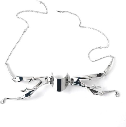 ZMANYIJEW Punk Mechanical Face Chain for Women Halloween Accessories Cyberpunk Shaped Adjustable Sense Face Jewelry for Women Men. in Kuwait