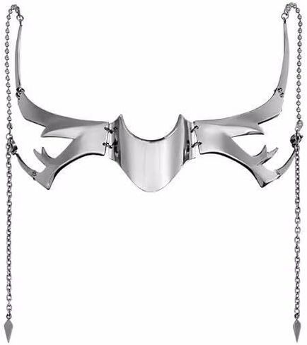 ZMANYIJEW Punk Mechanical Face Chain for Women Halloween Accessories Cyberpunk Shaped Adjustable Sense Face Jewelry for Women Men. in Kuwait