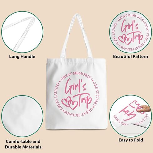Friend Trip Gifts Favors, Sister Weekend Gifts Tote Bag Goodie Gifts, Bestie Gifts Vacation Weekend Bag Friendship Gifts in Saudi Arabia