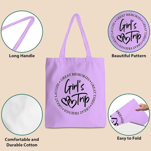 Friend Trip Gifts Favors, Sister Weekend Gifts Tote Bag Goodie Gifts, Bestie Gifts Vacation Weekend Bag Friendship Gifts in Saudi Arabia