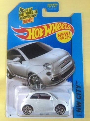 2014 Hot Wheels Hw City Fiat 500 - White in Saudi Arabia