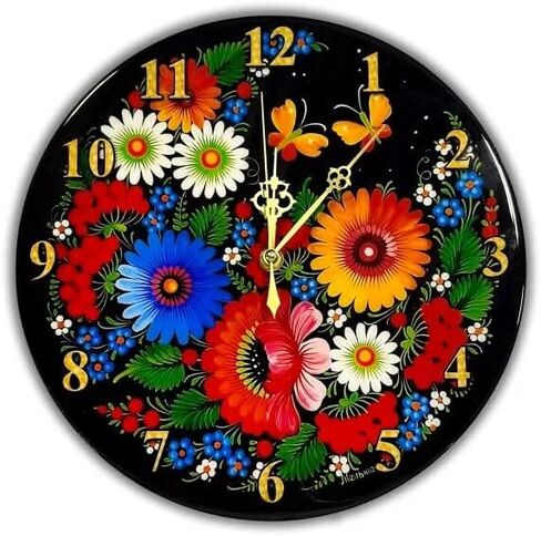 Owl. William Morris Round Wooden Wall Clock 11.4"" (29 cm), 441730 in Saudi Arabia