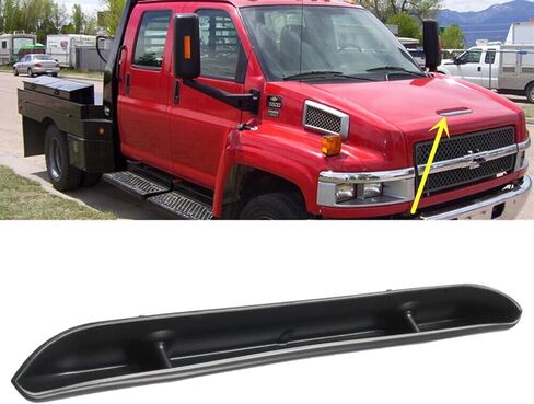 مقبض غطاء المحرك الأمامي مناسب لسيارة شيفروليه تشيفي كودياك جي إم سي توبكيك C4500 C5500 C6500 C7500 C8500 2003-2009 يستبدل 15814272 ملحقات الأجزاء المطلية باللون الأسود in Kuwait