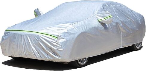KEYOOG 6-layer Full Car Cover Is All-weather Waterproof, Universal In All Seasons, Snow Prevention, Rainproof, Acid Rainproof, Sunscreen, Ultraviolet-proof, Universally Applicable To Sedan (206"-216") in Saudi Arabia