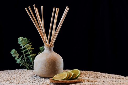 BLUEME Renew-Ivy & Rose, 5.92 Fl Oz Wellness Diffuser, Contains Essential Oil, Sustainable, Hand Finished, Premium, Luxury Ceramic, Natural Rattan Reeds in Saudi Arabia