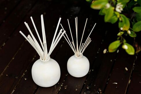 BLUEME Renew-Ivy & Rose, 5.92 Fl Oz Wellness Diffuser, Contains Essential Oil, Sustainable, Hand Finished, Premium, Luxury Ceramic, Natural Rattan Reeds in Saudi Arabia